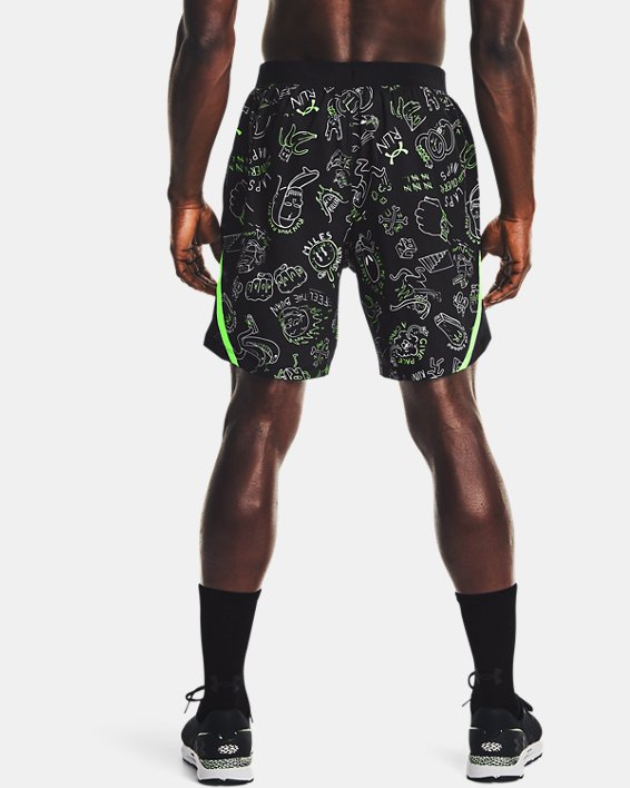 Men's UA Launch 7" Run Your Face Off Shorts, Black, pdpMainDesktop image number 1